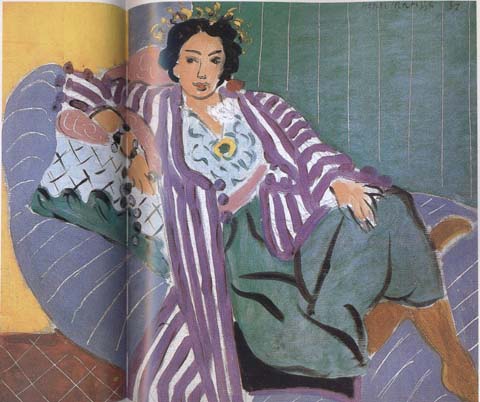 Small Odalisque in a Violet Dress (mk35)